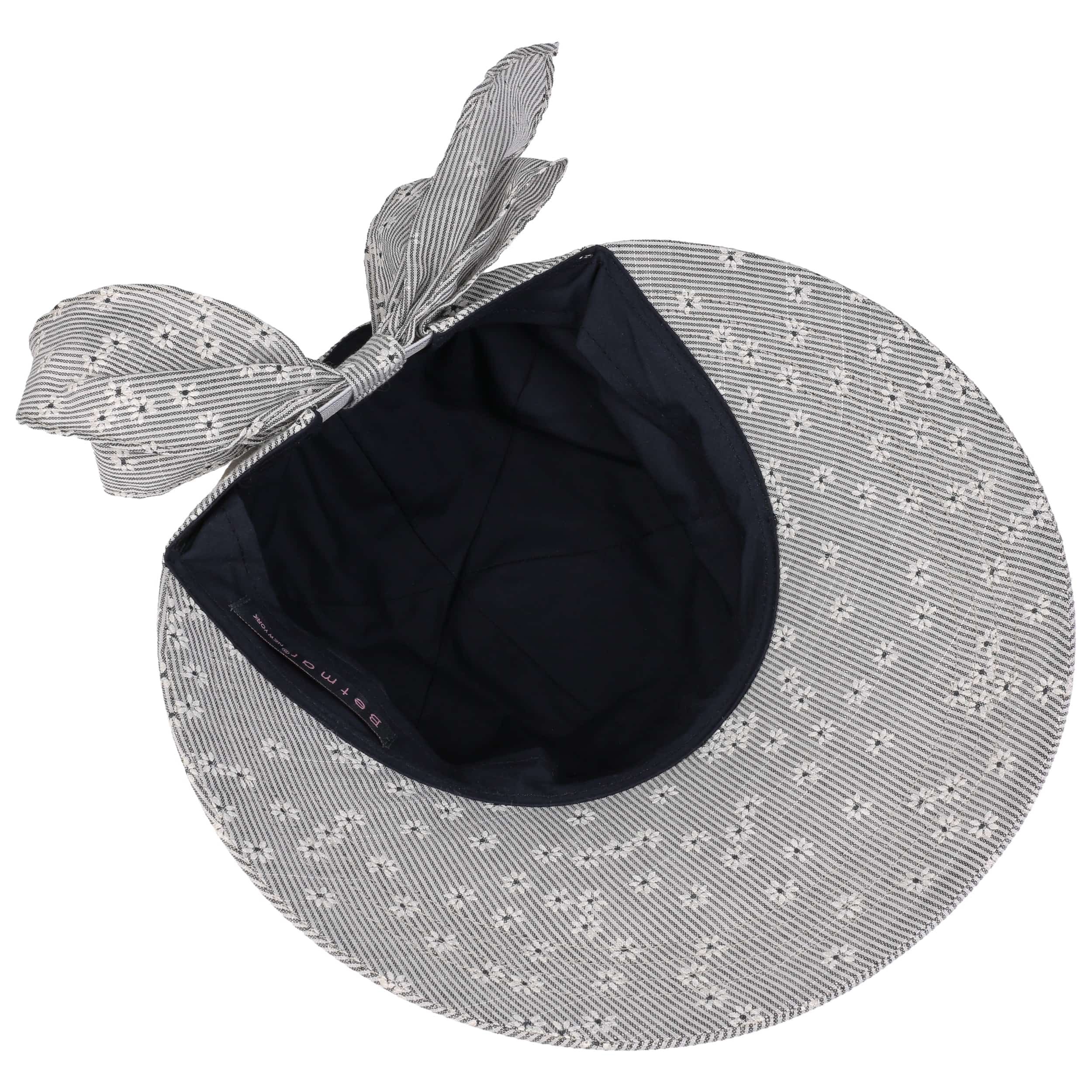 Chapeau Visière Betmar Bleu Clair, Large Bord, 100% Coton, Vintage éponge