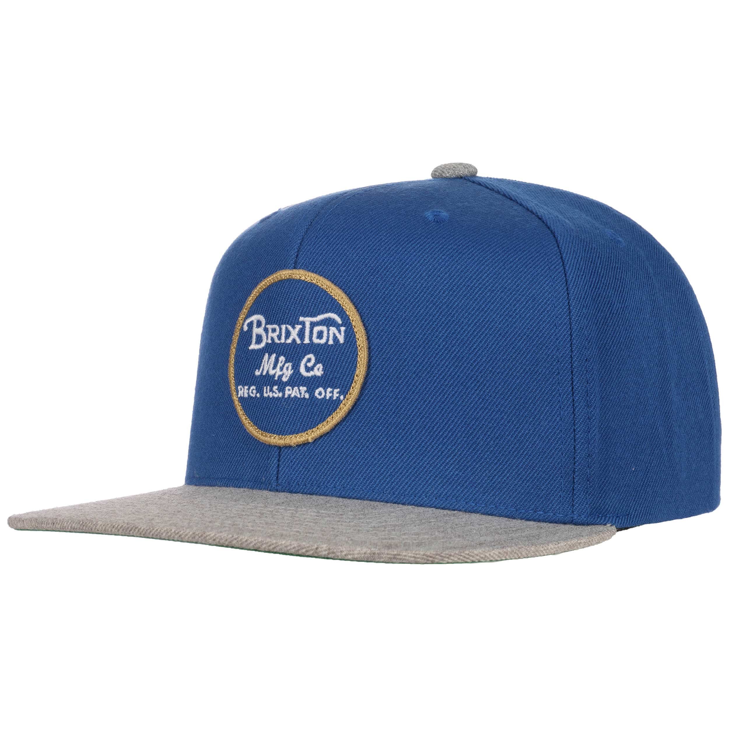 Casquette Trucker BRIXTON Bleue, Adjustable, Fond Mesh, Style Snapback Unisexe