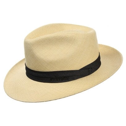 Classic Italy - Chapeau Panama Paille Homme Femme Gibara Marine Taille 60 Cm