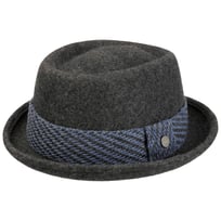 Pork Pie Chapeau Homme Chapeau Porkpie Feutre De Laine Classic Italy - Style Rétro Homme/femme Chapeaux Porkpie Homme