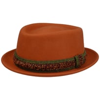 Chapeau Pork Pie En Laine Pour Homme - Taille 58 - Style Jazz Vintage - Neuf Avec étiquettes
