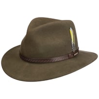 Chapeau Boyer Feutre Laine – Taille 55, Marron Foncé, Style Camargue (occasion Très Bon état)