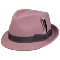 Classic Italy Chapeau Trilby Feutre Homme Femme - 100% Laine Taille 60cm - Gris