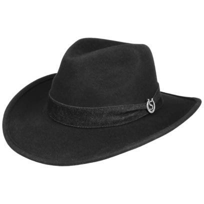 Chapeaux de pluie femme uni noir en vinyle et son cordon réglable - Taille  large 57/58/59 - Français