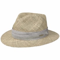 Chapeau Italien Lipodo Lipodo Chapeau Paille Steven Traveller - Fabriqué Italie - Bord 6.8cm - Homme Femme - Été Printemps Chapeau Homme
