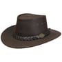 Chapeau en Cuir Bushman by Scippis marron
