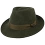 Chapeau City en Feutre Laine by Lierys vert foncé