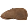Casquette en Cuir Hatteras Burney by Stetson marron