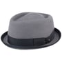 Chapeau Diamond Crown Pork Pie by Lierys gris