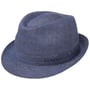 Chapeau Geneva Trilby en Lin by Stetson bleu