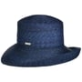 Chapeau Isabelle en Paille by Seeberger bleu foncé