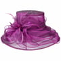 Chapeau Fatima Organza by McBURN fuchsia