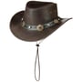 Chapeau Concho en Cuir by Scippis marron