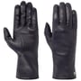 Gants en Cuir avec Doublure en Laine by Roeckl prune