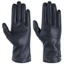 Gants en Cuir avec Doublure en Laine by Roeckl bleu