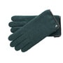 Gants en Laine Foulée avec Cuir by Roeckl olive