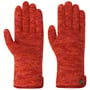 Gants en Laine Foulée avec Cuir by Roeckl roughe-moucheté