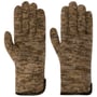 Gants en Laine Foulée avec Cuir by Roeckl beige-moucheté