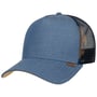 Linen Snapback Mesh Cap by Djinns bleu foncé