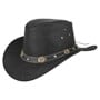 Chapeau en Cuir Reno Enfant by Scippis noir