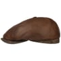 Casquette Brooklin en Cuir by Stetson marron