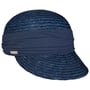 Casquette Grace en Paille by Seeberger bleu foncé