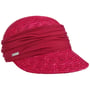 Casquette Grace en Paille by Seeberger rouge