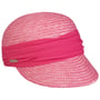 Casquette Grace en Paille by Seeberger pink