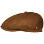 Casquette Plate Brooklin Goat by Stetson marron foncé