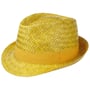 Chapeau en Paille Valencia Trilby by Lipodo jaune