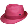 Chapeau en Paille Málaga Trilby by Lipodo fuchsia