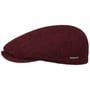 Casquette Belfast Herringbone by Stetson rouge foncé