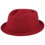 Chapeau Pork Pie Blank by Lierys rouge foncé