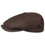 Casquette en Cuir Nappa Wax by Lierys marron foncé