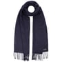 Écharpe à Franges Cashmink Uni by Fraas bleu foncé