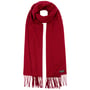 Écharpe à Franges Cashmink Uni by Fraas rouge