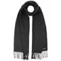 Écharpe à Franges Cashmink Uni by Fraas noir