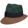Chapeau en Feutre Asym Twotone by Lierys vert foncé