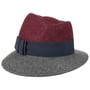 Chapeau en Feutre Asym Twotone by Lierys bordeaux-gris foncé