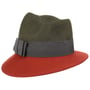 Chapeau en Feutre Asym Twotone by Lierys olive-rouille