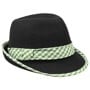 Chapeau Tyrolien à Carreaux pour Femme vert