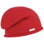 Bonnet à Bord Roulé Beanie by Seeberger rouge