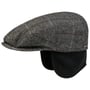 Kent Wool Ivy Cap with Earflaps by Stetson gris-noir