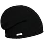 Bonnet Cachemire à Bord Roulé by Seeberger noir