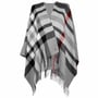 Poncho à Carreaux by Fraas gris
