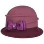 Chapeau en Laine Foulée Oretka by Lierys parme