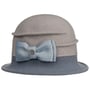 Chapeau en Laine Foulée Oretka by Lierys gris-bleu