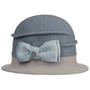 Chapeau en Laine Foulée Oretka by Lierys bleu-gris