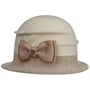 Chapeau en Laine Foulée Oretka by Lierys blanc crème