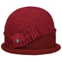 Bonnet en Laine Foulée Oretka Toque by Lierys rouge foncé